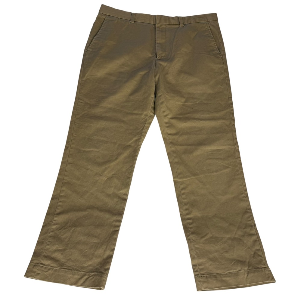 Banana Republic Aiden Chino Mens 35x30 Khaki Tan Slim Fit Cotton Stretch Pants